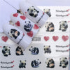 1 Sheet Ins Popular Nail Sticker Slider Animal Deer Cat Bear Cartoon Flower Water Decal Wraps Nail Art Decor Foil Manicure
