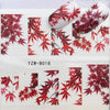 Nail sticker art decoration maple leaf autumn slider adhesive Water Transfer decals manicure lacquer art accessoires polish foil