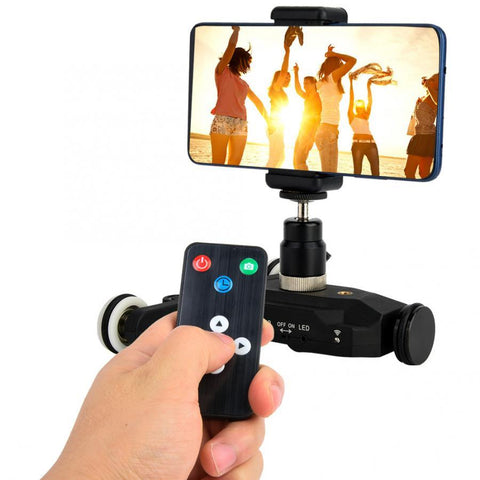Mini Motorized Video Track Motor Slider Car Dolly Truck Car for SLR Camera Camcorder DV 360 degree New