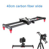 15.7Inch Carbon Fiber Camera Slider Track with 4 Roller Bearing for Video Movie Making UY8