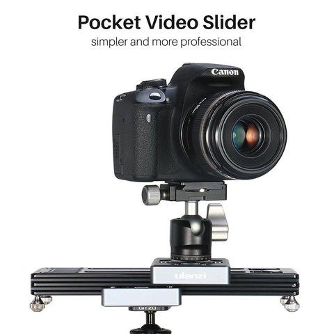 ULANZI SL-260 Pocket Video Slider Dual Track Aluminum Alloy Camera Slider with Flexible Screw Switch Damping Adjusting