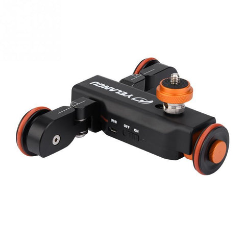 YELANGU L4X Mini Motorized Electric Track Slider Motor Dolly Truck Car for Camera Camcorder DV