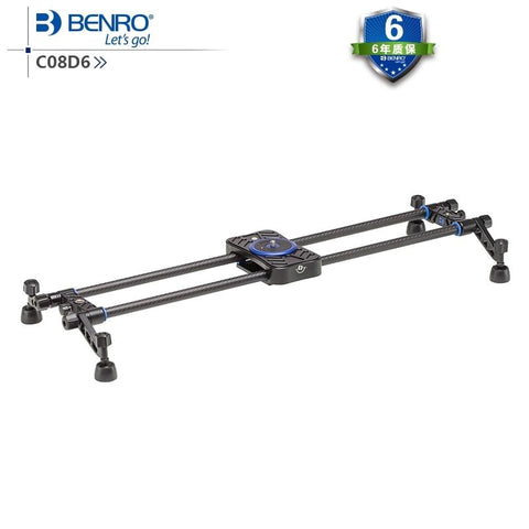 Benro C08D6 Slider MoveOver Serie Light Stable Versatile Carbon Fiber Double Sliders For Video Max Loading 8kg