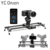 YC ONION Track Camera Slider Carbon Fiber Adjustable Angle Tube Follow Focus Pan for Stabilizer DV DSLR Cameras Video Shooting