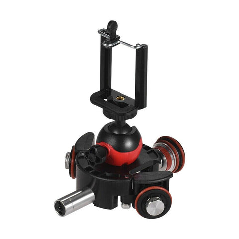 Mini Track Slider Video Photograph Remote Control Electric For Camera Dolly Rail Ball Head Rotary Phone Clip Motorized With Base