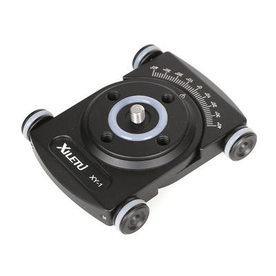 dolly car and 1\4 screw tripod ball head set desk mobile phone 4 wheels Photography slider dolly video 360 mini rolling dolly