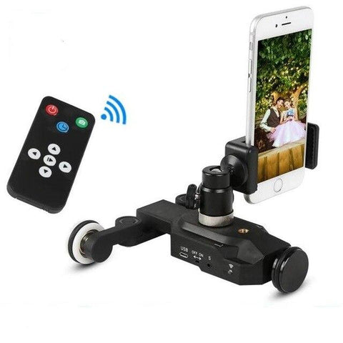 BEESCLOVER 3-Wheels Wirelesss Video Camera Auto Dolly Track Slider Dolly Car Track Rail for DSLR Cameras Camcorders iPhone r25