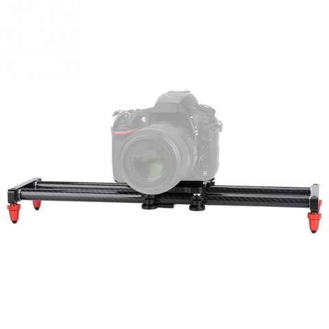 Loading 3kg 40cm Carbon Fiber DSLR Camera Track Rail Slider Tripod Video Stabilizer High Quality