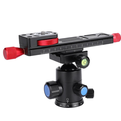 1pcs Aluminum Alloy Macro Focusing Rail Slider Close-up Shooting Tripod Head for DSLR Camera Black