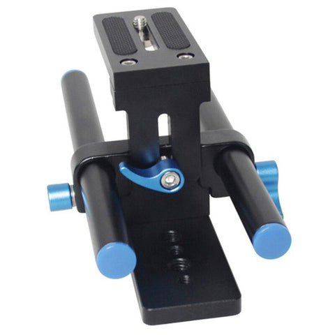 Yelangu Camera Track Rail Slider Baseplate 15Mm Rod System 1/4Inch& 3/Inch Quick Release Plate For Dslr Shoulder Mount Follow