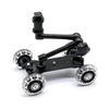 Mobile Rolling Sliding Dolly Stabilizer Skater Slider + 11" Articulating Magic Arm for GoPro 7 6 4 3+ 3 2 1