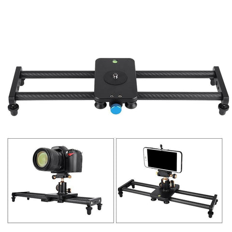 Camera Track Slider Video Stabilizer DSLR Rail Aluminum Alloy Camcorder Filming with Storage Bag
