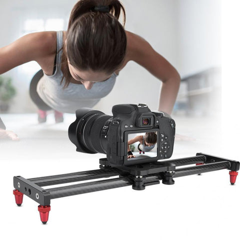 42cm Carbon Fiber Camera Track Slider Video Stabilizer DSLR Rail Camcorder Filming 2019 New