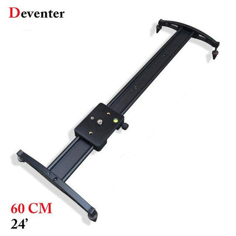 24 in/60CM Camera Track Dolly Slider Rail System with 5kg Load Capacity for Stabilizing Video Making Photography DSLR Camera