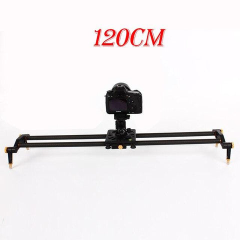 60cm/80cm/100cm/120cm 6 Bearing Carbon DSLR Camera DV Slider Track Rail Video Stabilizer Slide for Photography Studio Camcorder