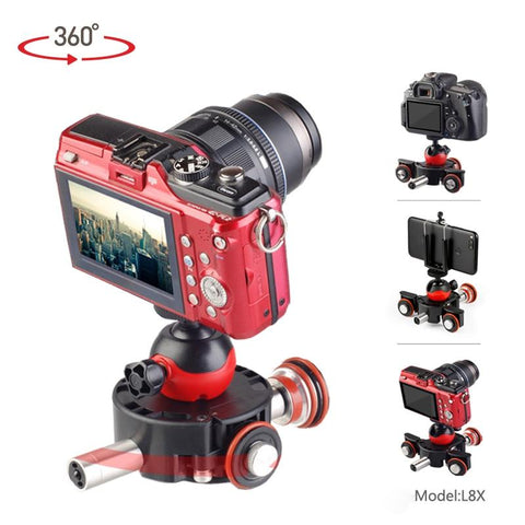 Mini Motorized Electric Track Slider Motor Dolly Truck Car Autodolly Remote Control for iPhone DSLR Camera Smartphone
