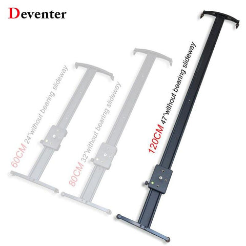 Deventer 120cm Camera Track Dolly Slider Rail System with 10kg Load Capacity for Stabilizing Movie Film Video Photography DSLR