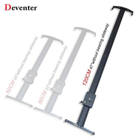 Deventer 120cm Camera Track Dolly Slider Rail System with 10kg Load Capacity for Stabilizing Movie Film Video Photography DSLR