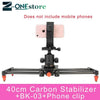 40cm DSLR Camera Video carbon fiber Slider Track Dolly Rail Stabilizer System for Canon Pentax Sony Camcorder SLR  DV Movie Film