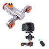 Yelangu L4 Motorized Remote Control Dolly Slider Video Electric Rail Track Slider For DSLR Canon Nikon Gopro Camera Smart Phone