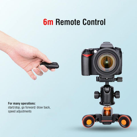 Yelangu L4X Mini Motorized Electric Track Slider Motor Dolly Truck Car Remote Control For Camera Camcorder Dv For Canon Camera