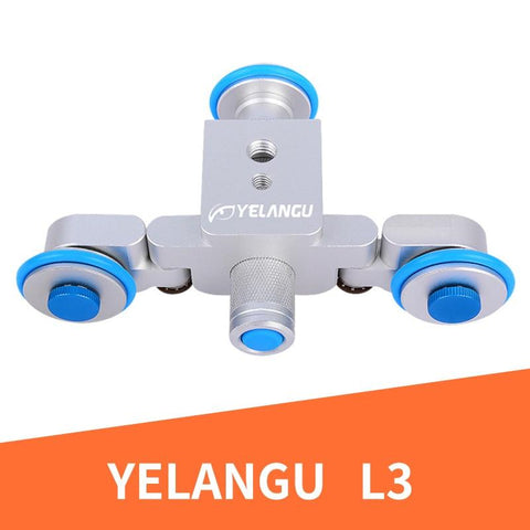 YELANGU L3 intelligent Electric Video Dolly 3-Wheel Pulley Car Track Slider Skater For iPhone Canon Nikon Sony DSLR Ca
