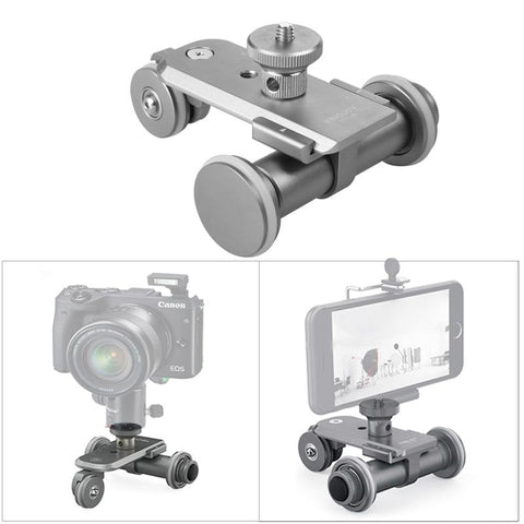 Motorized Camera Sliders Electric Dolly Track Rail Systems for Canon Nikon DSLR Camera Smartphone Adjustable Rail Track Slider