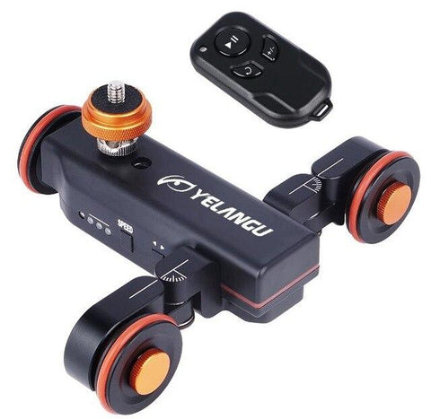 Electric Dolly 3-Wheel Pulley Car Rail Rolling Track Slider With Manual Remote Control For Smart Phone DSLR Camera Professional