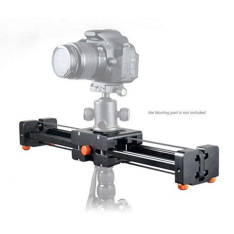 Commlite CS-V500 Retractable Video Slider 50cm Dolly Track Stabilizer 1m Sliding Distance Load Up to 8kg for Nikon Canon DSLRs