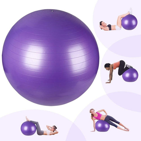 21Inch 55CM High Strength Anti-Burst Exercise Yoga Ball Eco-PVC Multi Gym Workout Fitness Training Stability Balance Balls