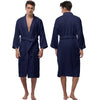 High Quality Winter Warm Cotton Men Robe 2017 Long Sleeve Sleepwear Kimono Robes Hotel Spa Soft Plush Bathrobe Nightgown Pijamas