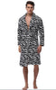 High Quality Winter Warm Cotton Men Robe 2017 Long Sleeve Sleepwear Kimono Robes Hotel Spa Soft Plush Bathrobe Nightgown Pijamas