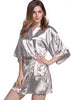 Plus Size S-XXL 2016 Rayon Longue Bathrobe Womens Kimono Satin Long Robe Sexy Lingerie Hot Nightgown Sleepwear with Belt