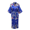 Light Purple Print Flower Women Robe Gown Chinese Traditional Bathrobe Sleepwear Novelty Kimono Dress S M L XL XXL XXXL A-111