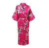 Light Purple Print Flower Women Robe Gown Chinese Traditional Bathrobe Sleepwear Novelty Kimono Dress S M L XL XXL XXXL A-111