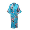 Light Purple Print Flower Women Robe Gown Chinese Traditional Bathrobe Sleepwear Novelty Kimono Dress S M L XL XXL XXXL A-111
