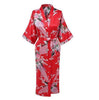 Light Purple Print Flower Women Robe Gown Chinese Traditional Bathrobe Sleepwear Novelty Kimono Dress S M L XL XXL XXXL A-111