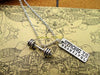 Fashion Hot Sale strong is beautiful with  kinds of dumbell,kettlebell and barbells charm pendant Necklace