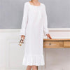 New Arrivals Vintage Nightgowns Sleepshirts Elegant Home Dress Lace Sleepwear Women Sleep & Lounge Soft Cotton Nightgown #H120