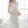 New Arrivals Lace Nightgowns Soft Home Dress Vintage Sleep Shirts Sexy Nightwear Spaghetti Strap Solid Nightgown Female #H164