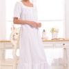 New Arrival Vintage Nightgowns Sleepshirts Elegant Lady Dresses Princess Sleepwear Print Home Dress Lace Sleep & Lounge #H119