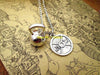 15x9X7mm  Antique Tibetan Silver Kettlebell necklace with barbells,me versus me,you versus you,strongth pendant necklace