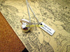 15x9X7mm  Antique Tibetan Silver Kettlebell necklace with barbells,me versus me,you versus you,strongth pendant necklace
