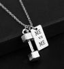 Fashion jewelry Fitness Necklace - Kettlebell Dumbbell Weightlifting Gym Charms Crossfit Pendant Jewelry Gift Sports Accessories