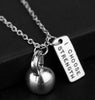 Fashion jewelry Fitness Necklace - Kettlebell Dumbbell Weightlifting Gym Charms Crossfit Pendant Jewelry Gift Sports Accessories