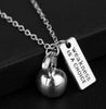 Fashion jewelry Fitness Necklace - Kettlebell Dumbbell Weightlifting Gym Charms Crossfit Pendant Jewelry Gift Sports Accessories