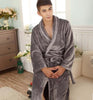 Autumn  winter thick long flannel bathrobe man male coral fleece robe lengthen plus size long-sleeve sleepwear nightgown
