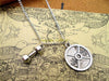 Fashion Hot Sale 45lbs/20.4kg circle with  kinds of dumbell,kettlebell and barbells charm pendant Necklace