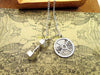 Fashion Hot Sale 45lbs/20.4kg circle with  kinds of dumbell,kettlebell and barbells charm pendant Necklace