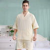 Cotton khan steam suit men bathrobe nightdress nightgown women sleepwear for girls lovers long soft robe  spring summer